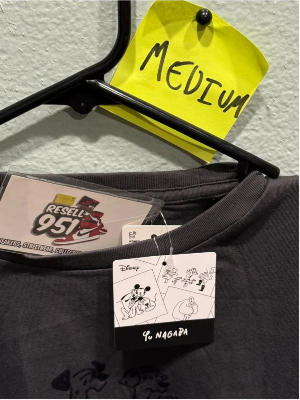 Uniqlo x Yu Nagaba 101 Dalmatians Graphic Tee Women’s Medium Black 475334 NWT